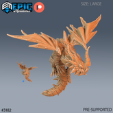 Young Horn Dragon 3D-printed model
